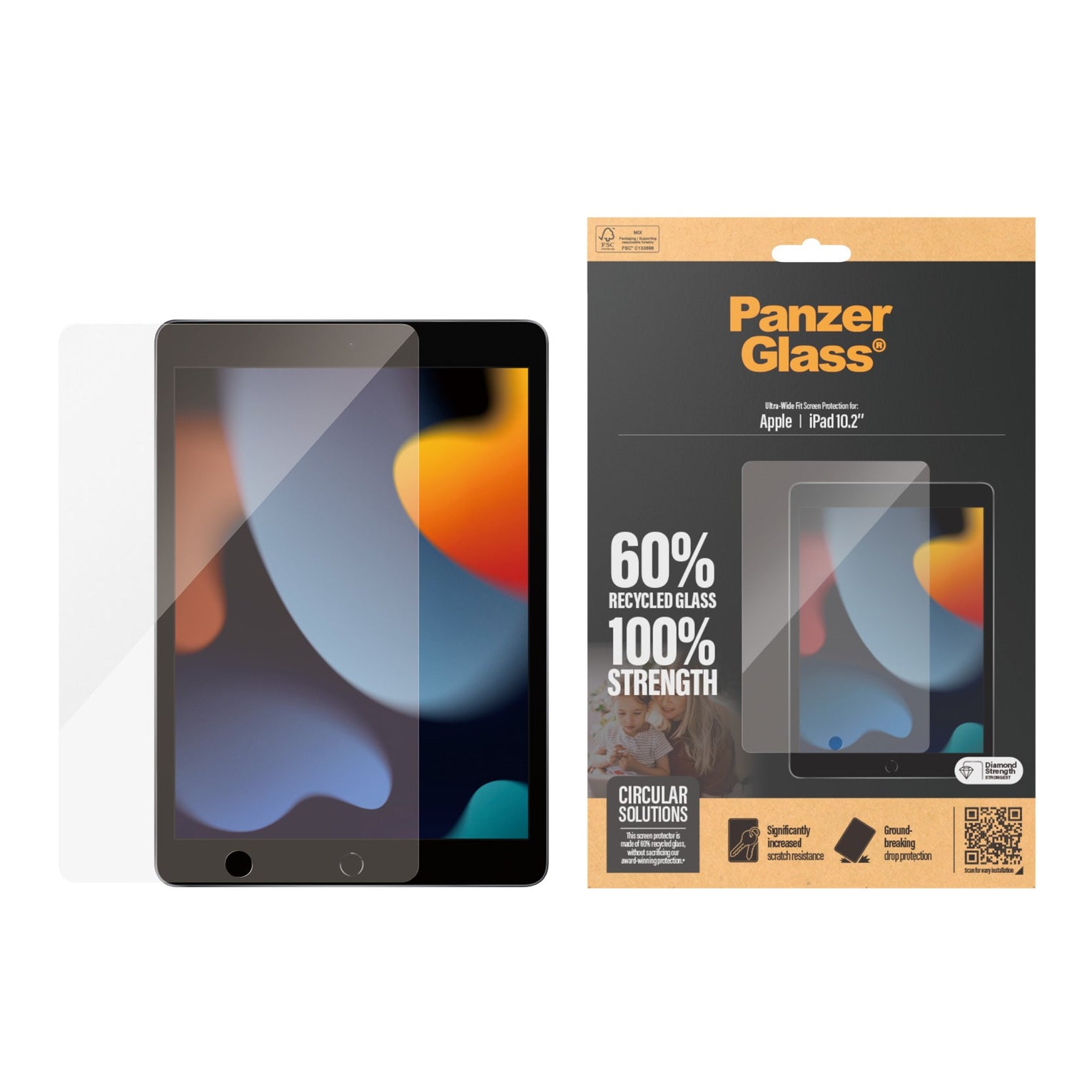 PANZERGLASS Skærmbeskyttelse IPAD 10.2'' ULTRA-WIDE fit