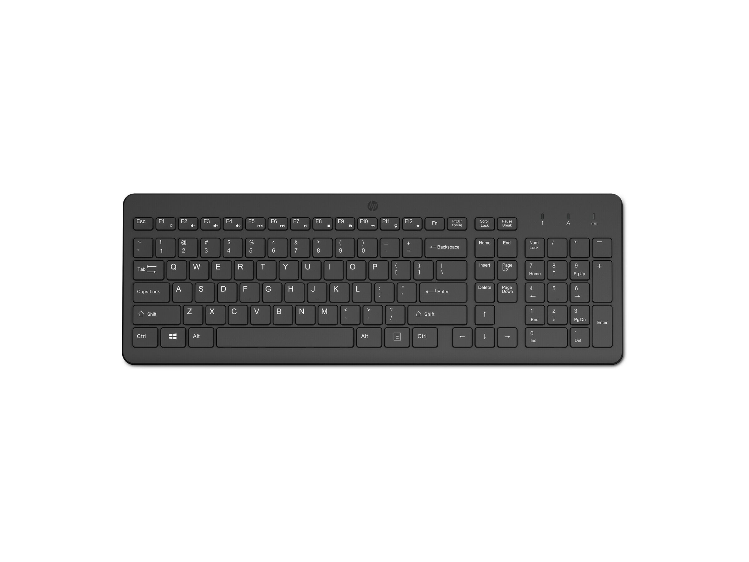 HP 225 Tastatur Pressestempel Trådløs Pan Nordic