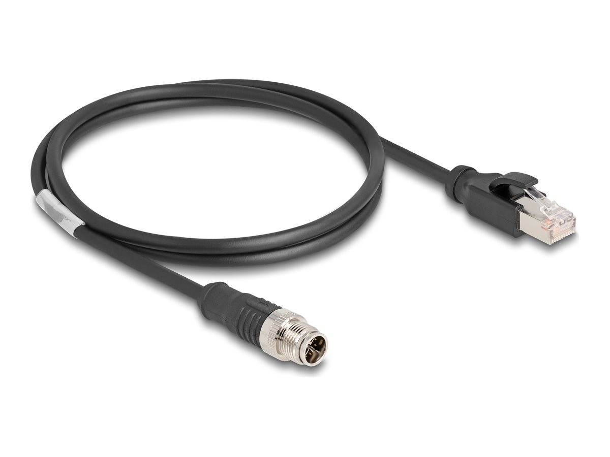 DeLOCK CAT 5e S/FTP 1m Netværkskabel Sort