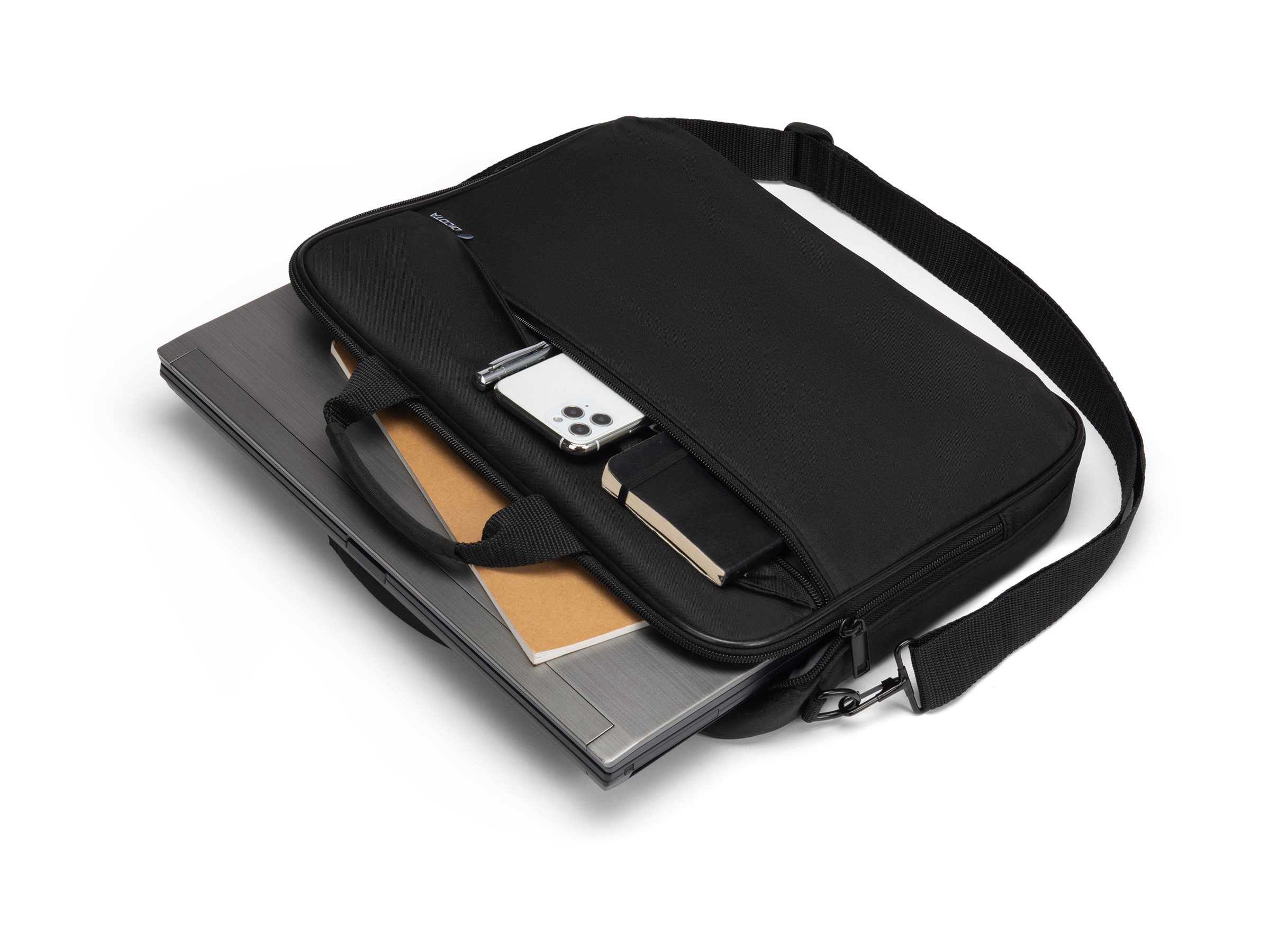 DICOTA ONE Bæretaske til notebook 17.3 300D genbrugt PET Sort