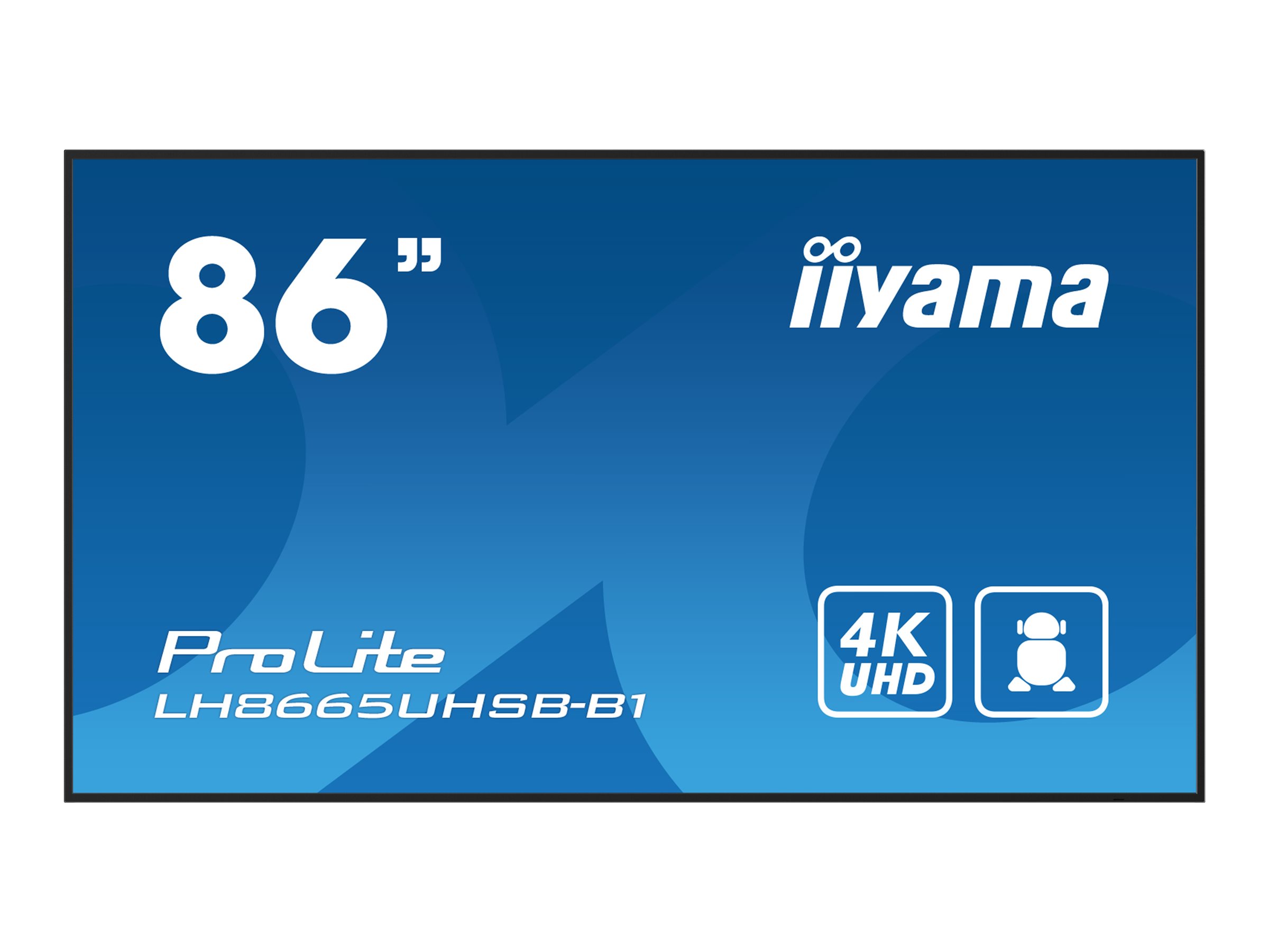 iiyama ProLite LH8665UHSB-B1 86 Digital skiltning 3840 x 2160