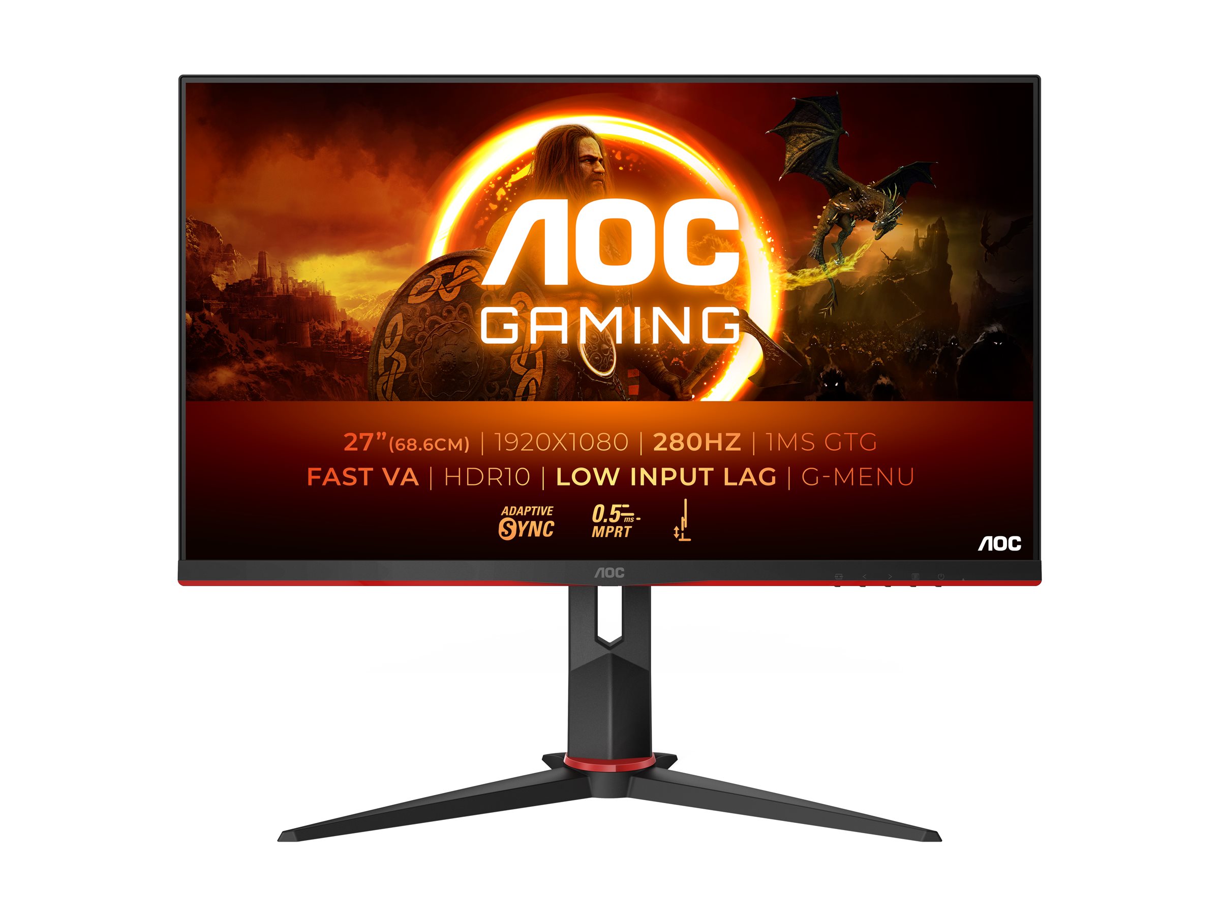 AOC Gaming 27G2ZN3/BK 27 VA 1920 x 1080 (Full HD) HDMI DisplayPort 280Hz