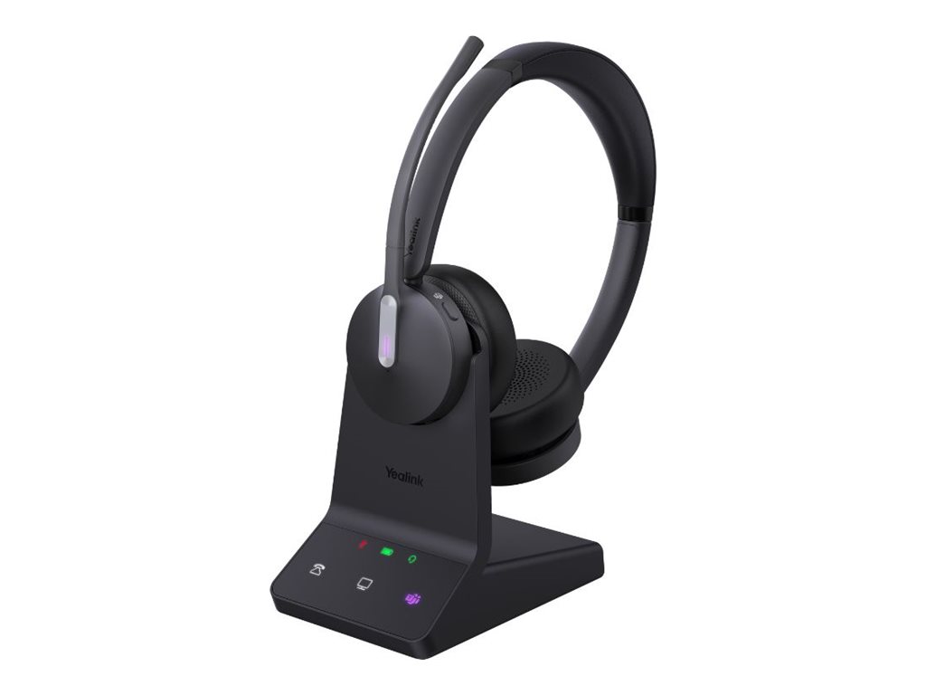 Yealink WH64 Dual Trådløs Høretelefoner Sort