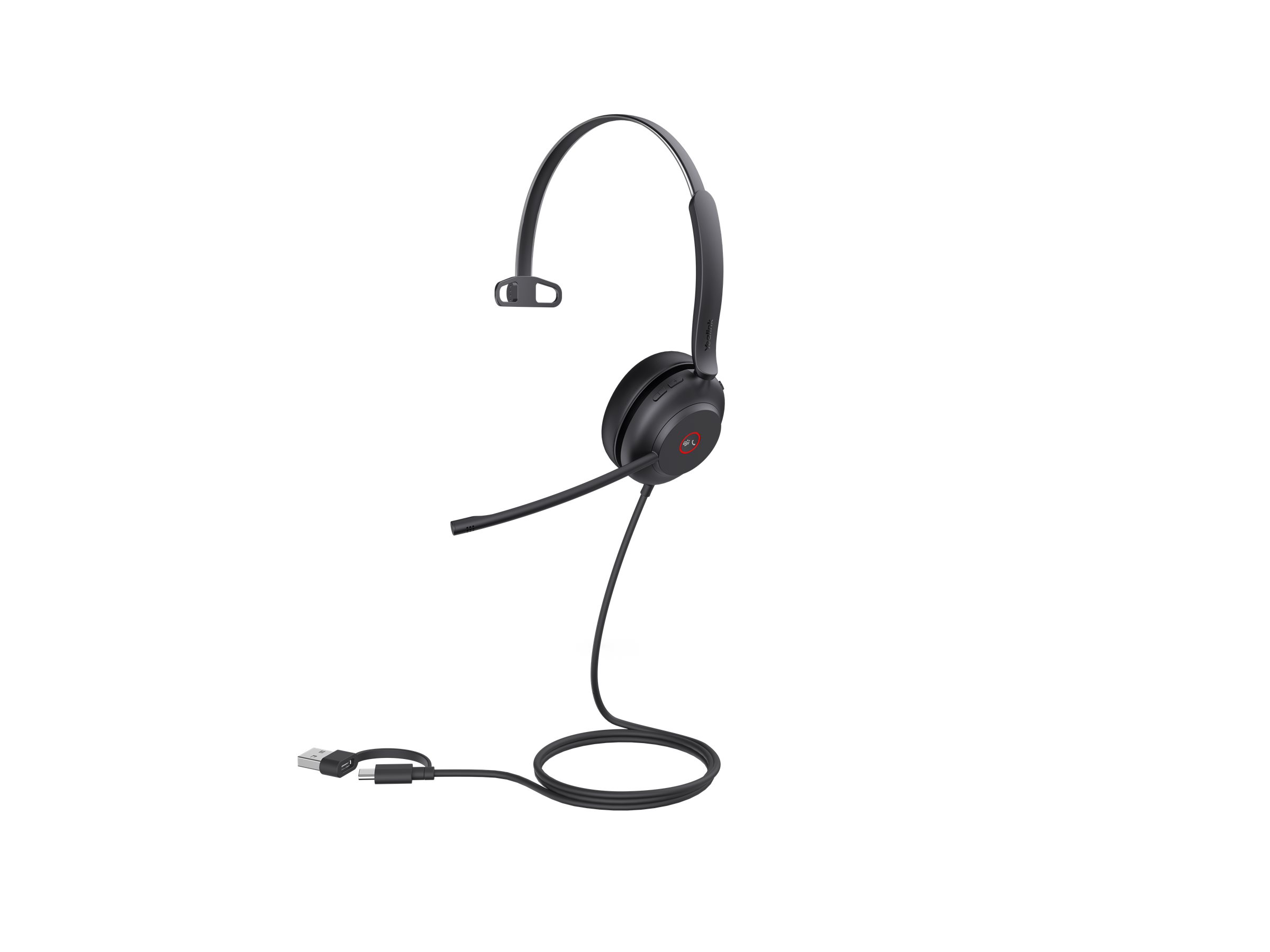 Yealink UH37 Mono Kablet Høretelefoner Sort