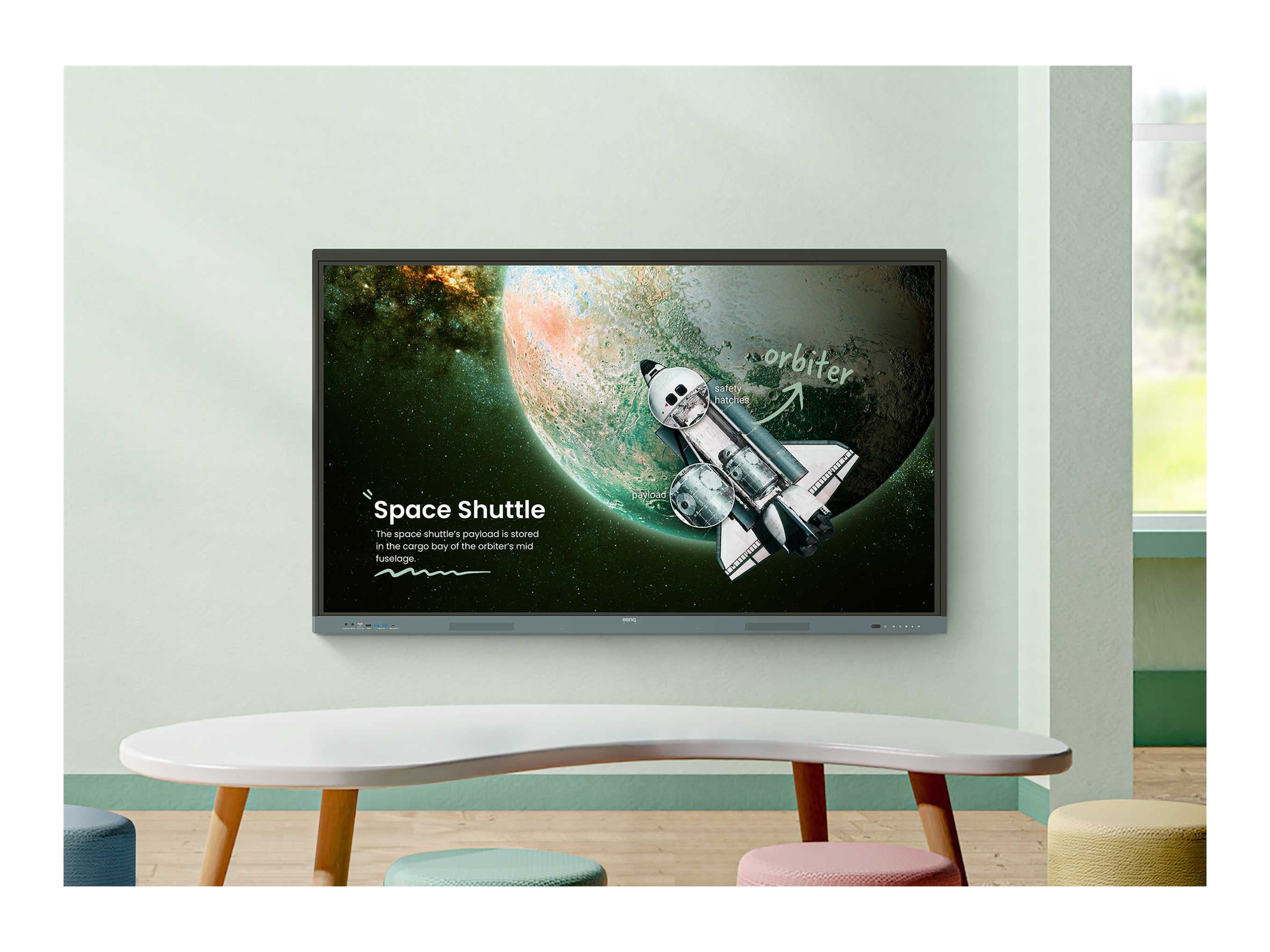 BenQ Board Essential RE7504 LED-bagbelyst LCD fladt paneldisplay 3840 x 2160 75