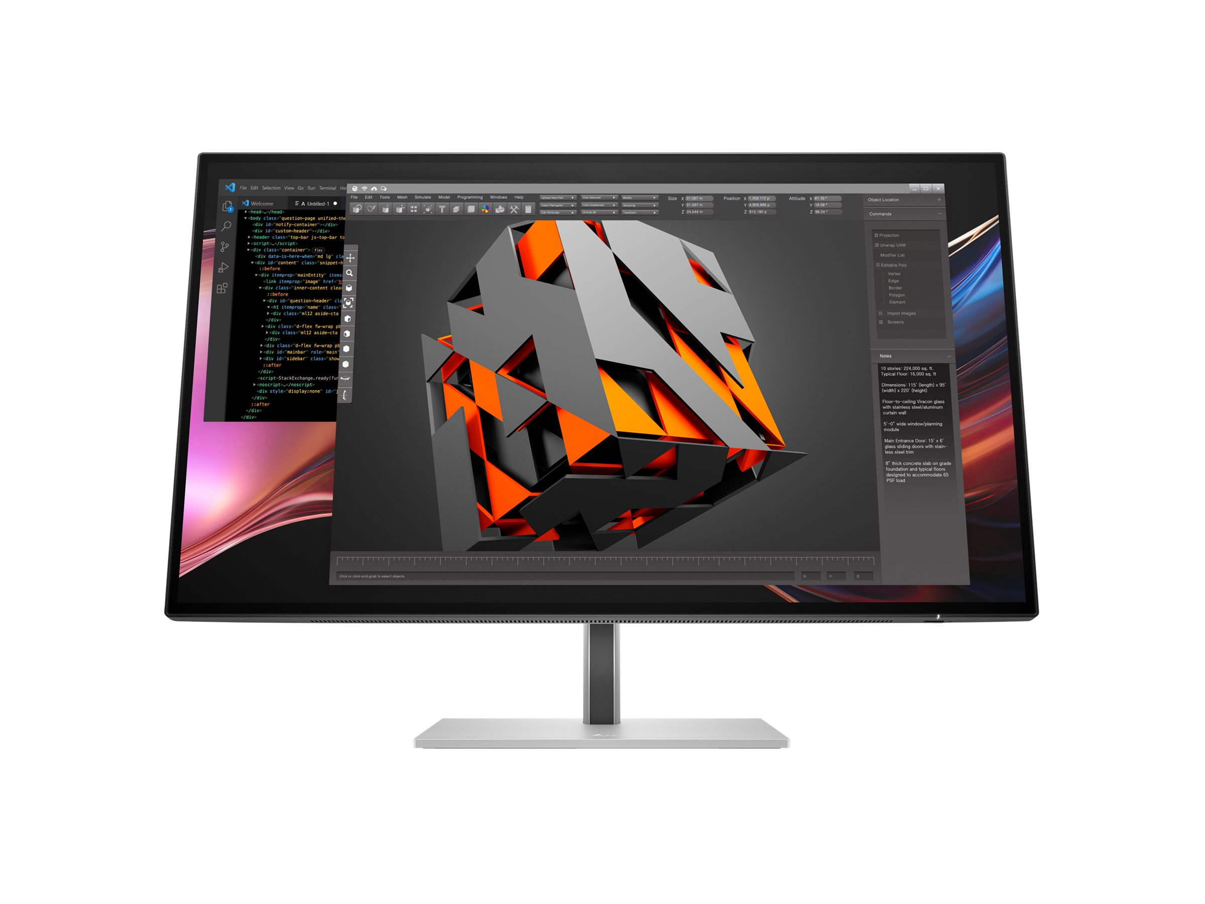 HP 727pu 27 IPS Black 2560 x 1440 (2K) Thunderbolt 4 HDMI DisplayPort 120Hz