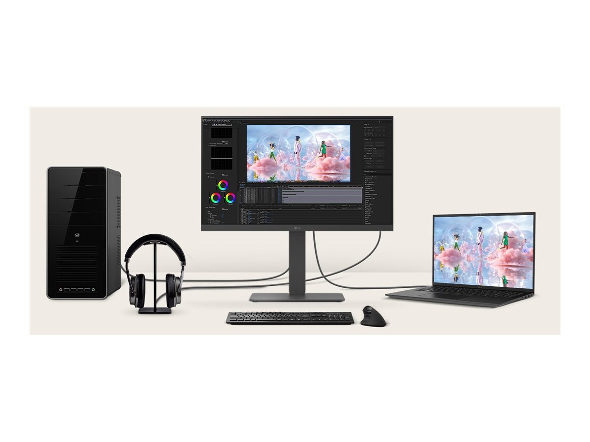 LG 24BA650-B 24 IPS 1920 x 1080 (Full HD) HDMI DisplayPort USB-C 100Hz