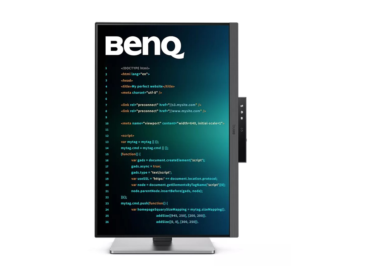 BenQ RD240Q 24.1 2560 x 1600 HDMI DisplayPort USB-C 60Hz Pivot Skærm