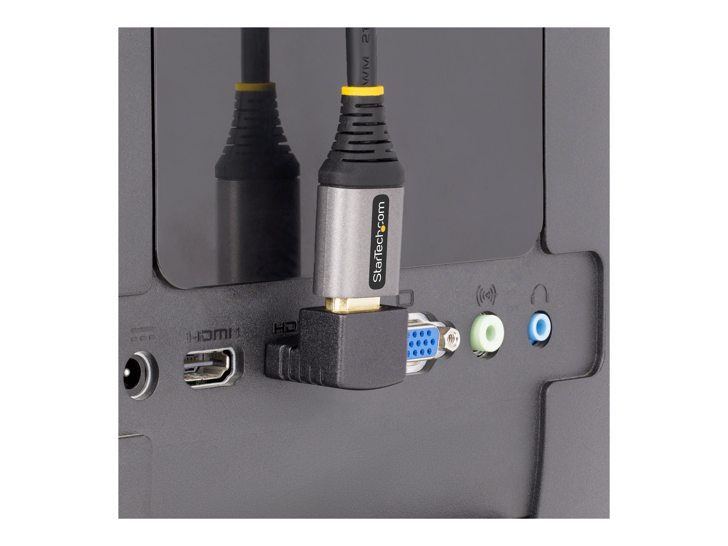 StarTech.com Down Angle HDMI 2.0 Adapter, 90-Degree HDMI Port Saver, M/F HDMI adapter Sort