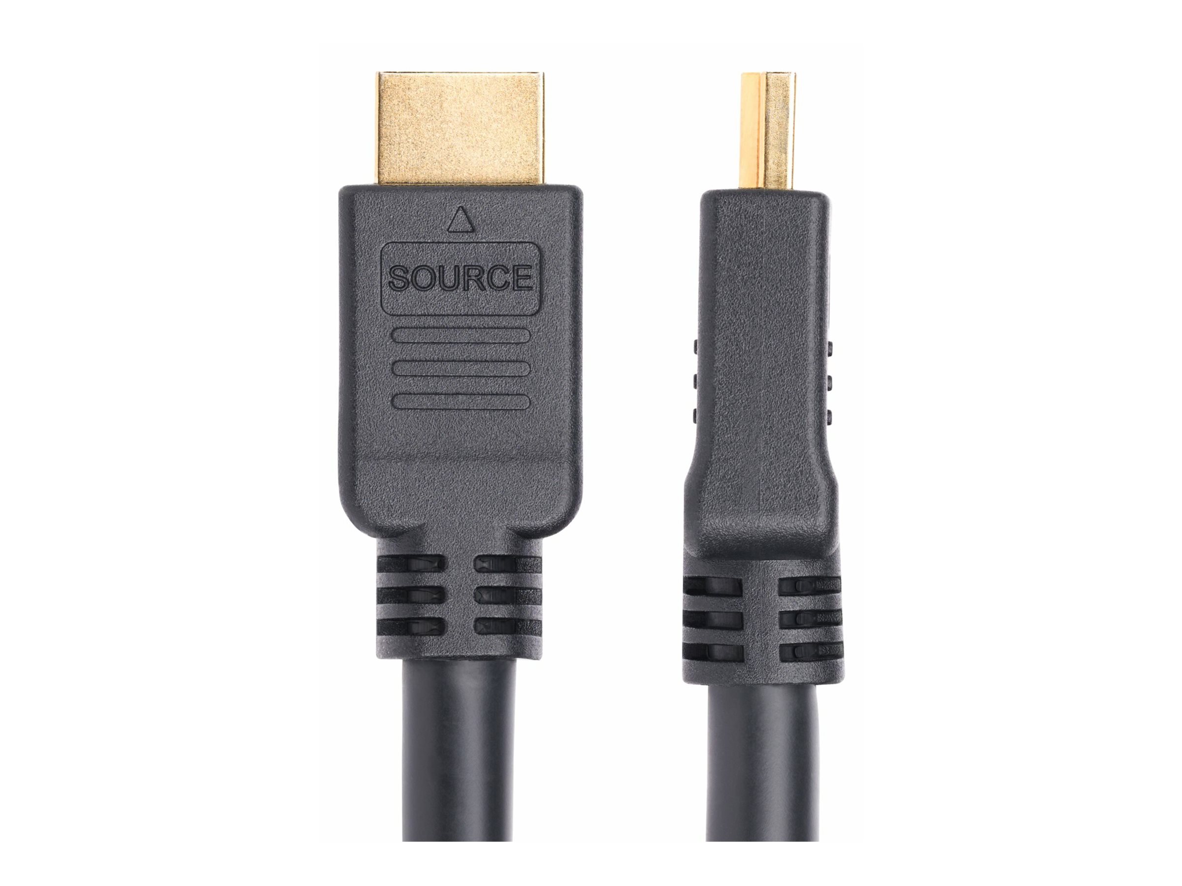 StarTech.com 15m Active HDMI 2.0 Cable, CMP, Plenum Rated, 4K 60Hz HDMI-kabel 15m Sort