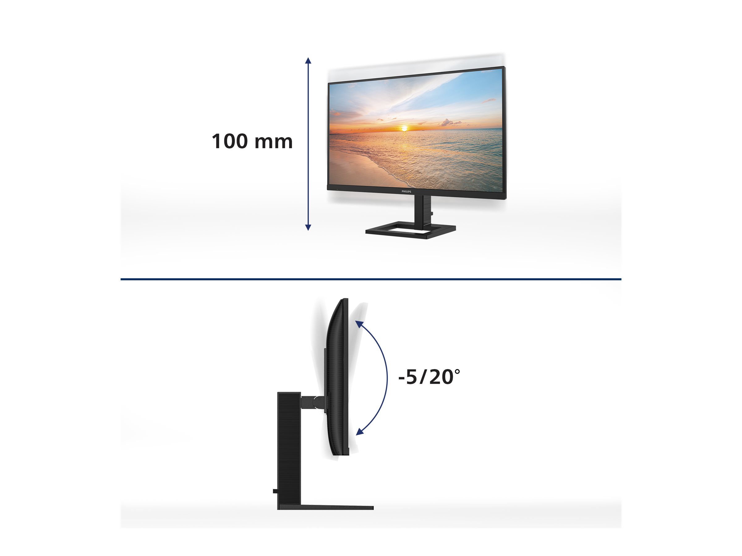 Philips 27E1N1800AE 27 IPS 3840 x 2160 (4K) HDMI DisplayPort 60Hz