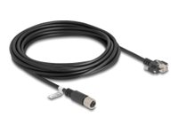 DeLOCK CAT 6a S/FTP 5m Netværkskabel Sort