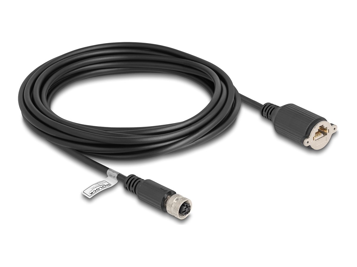 DeLOCK CAT 5e Kabel med folie og kobberfletning (FTP) 5m Netværkskabel Sort