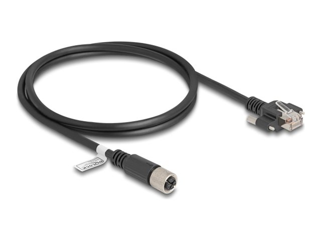 DeLOCK CAT 6a S/FTP 1m Netværkskabel Sort