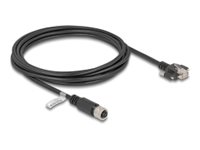 DeLOCK CAT 5e Kabel med folie og kobberfletning (FTP) 3m Netværkskabel Sort