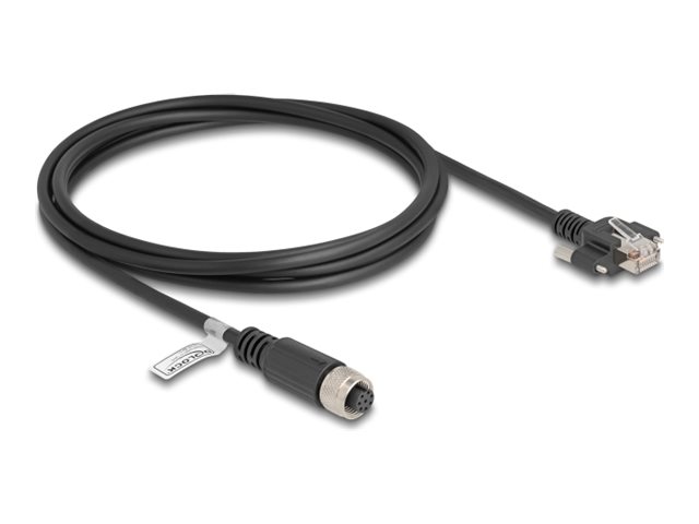 DeLOCK CAT 5e Kabel med folie og kobberfletning (FTP) 2m Netværkskabel Sort