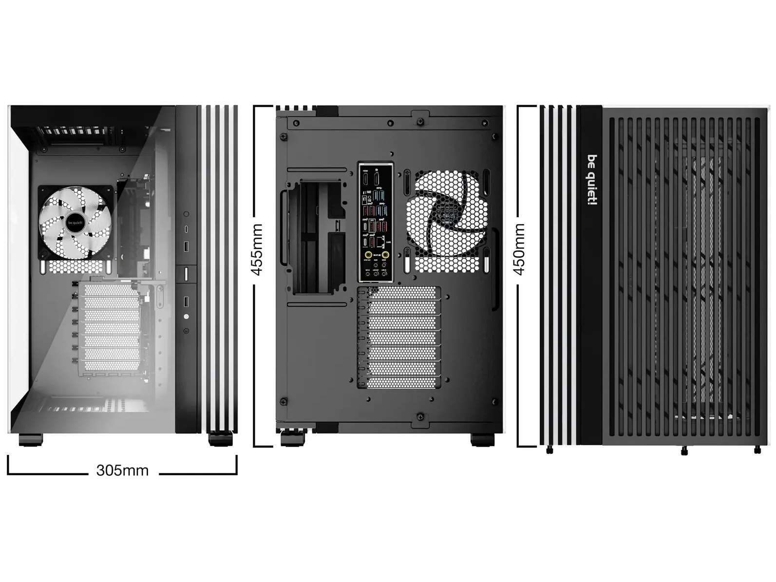be quiet! Light Base 600 LX Tårn ATX Ingen strømforsyning Sort