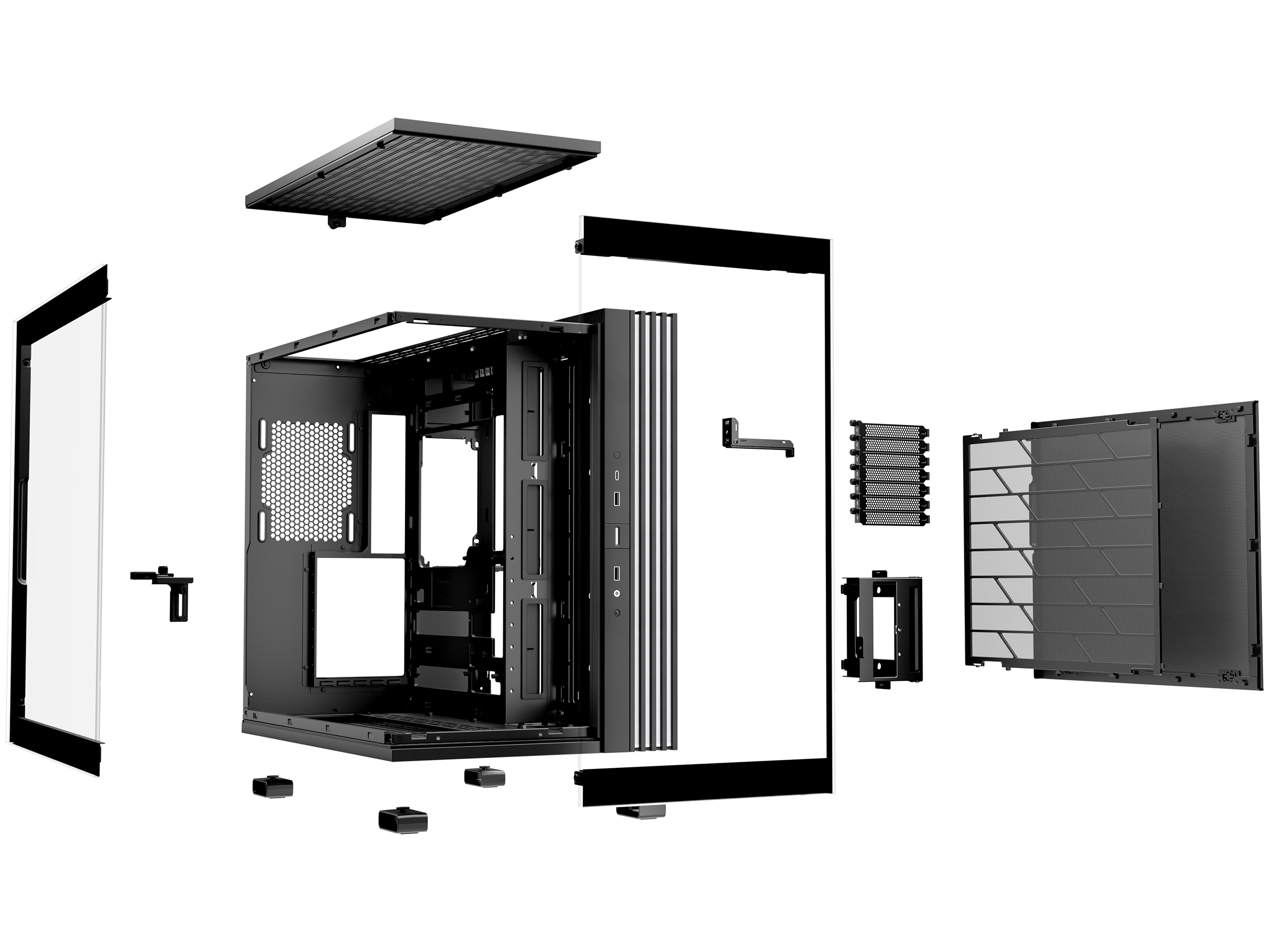 be quiet! Light Base 600 DX Tårn ATX Ingen strømforsyning Sort