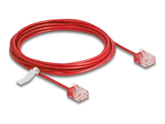 DeLOCK CAT 6 Ikke afskærmet parsnoet (UTP) 3m Patchkabel Rød