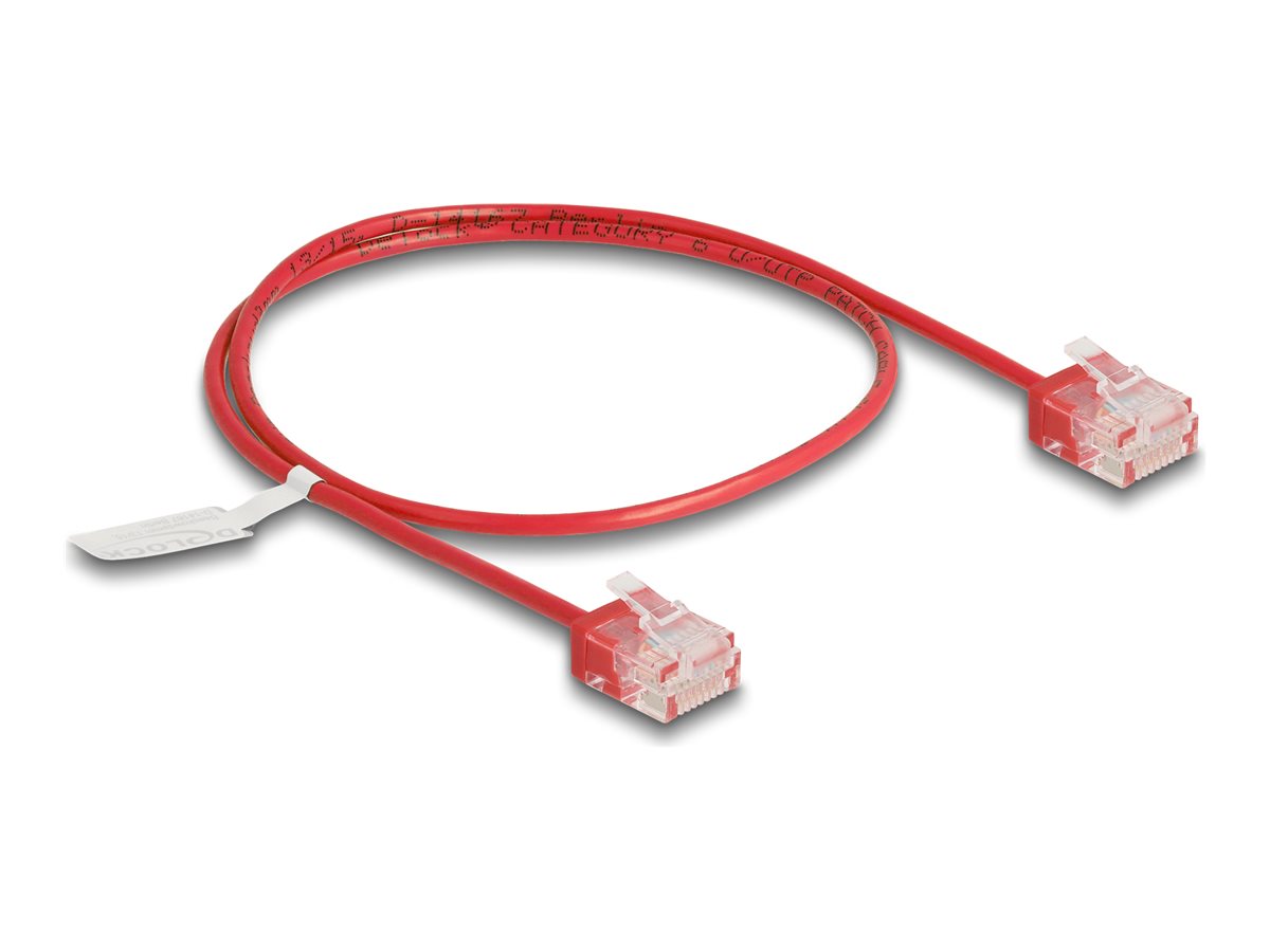 DeLOCK CAT 6 Ikke afskærmet parsnoet (UTP) 50cm Patchkabel Rød