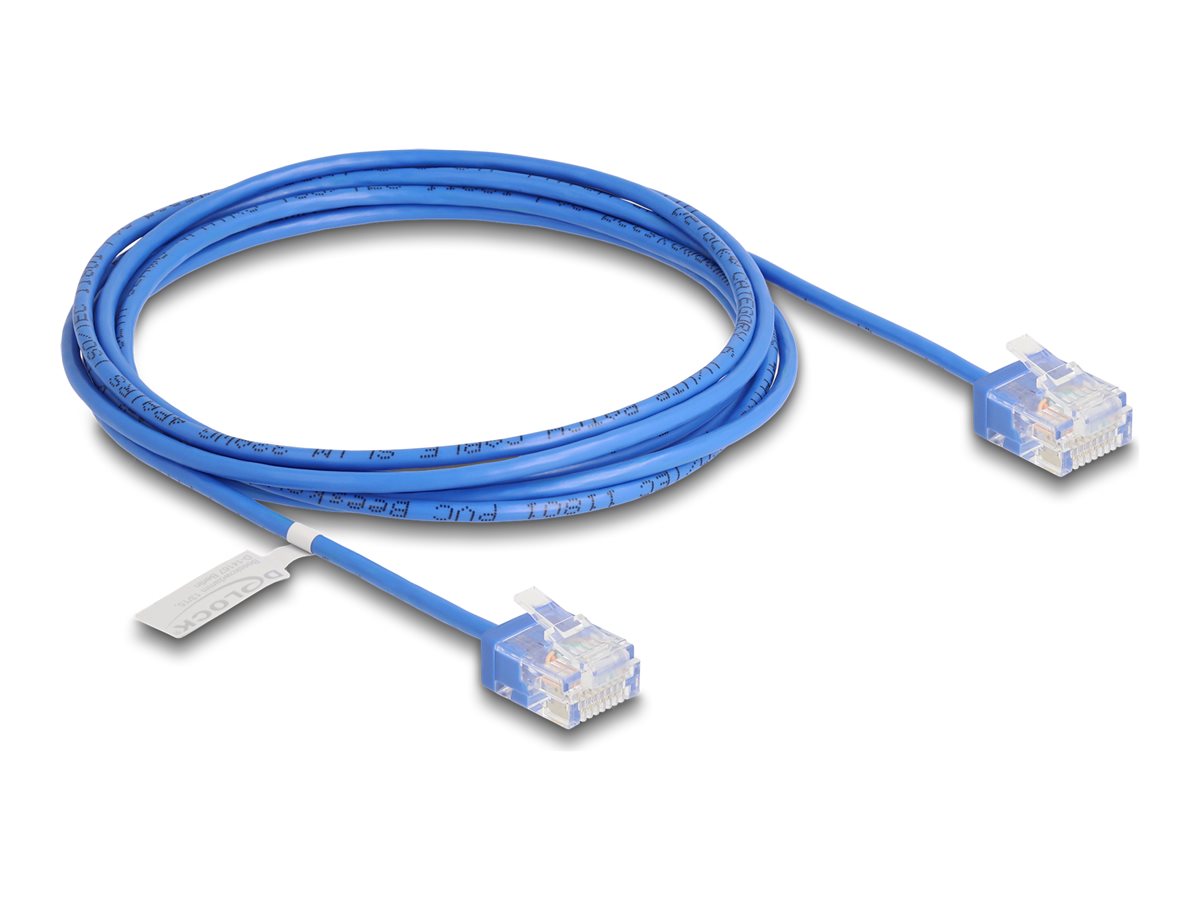DeLOCK CAT 6 Ikke afskærmet parsnoet (UTP) 2m Patchkabel Blå