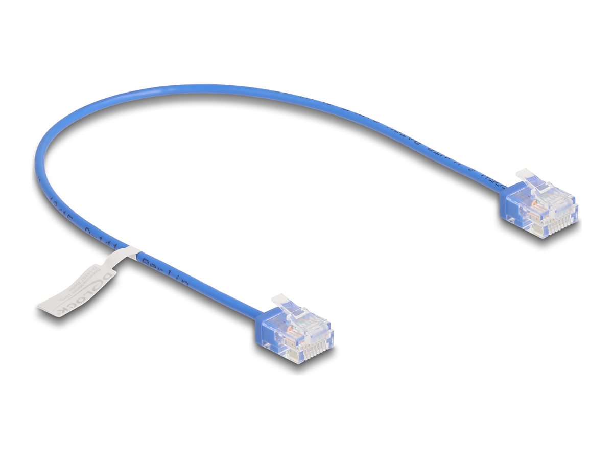 DeLOCK CAT 6 Ikke afskærmet parsnoet (UTP) 30cm Patchkabel Blå