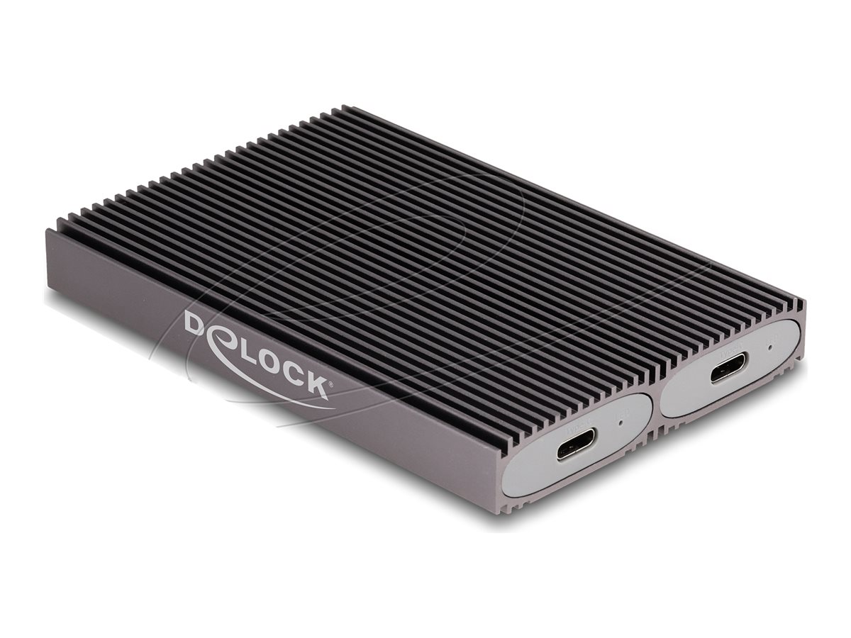 DeLOCK Ekstern Lagringspakning USB-C 3.2 (Gen 2x1) M.2 Card (PCIe NVMe & SATA)