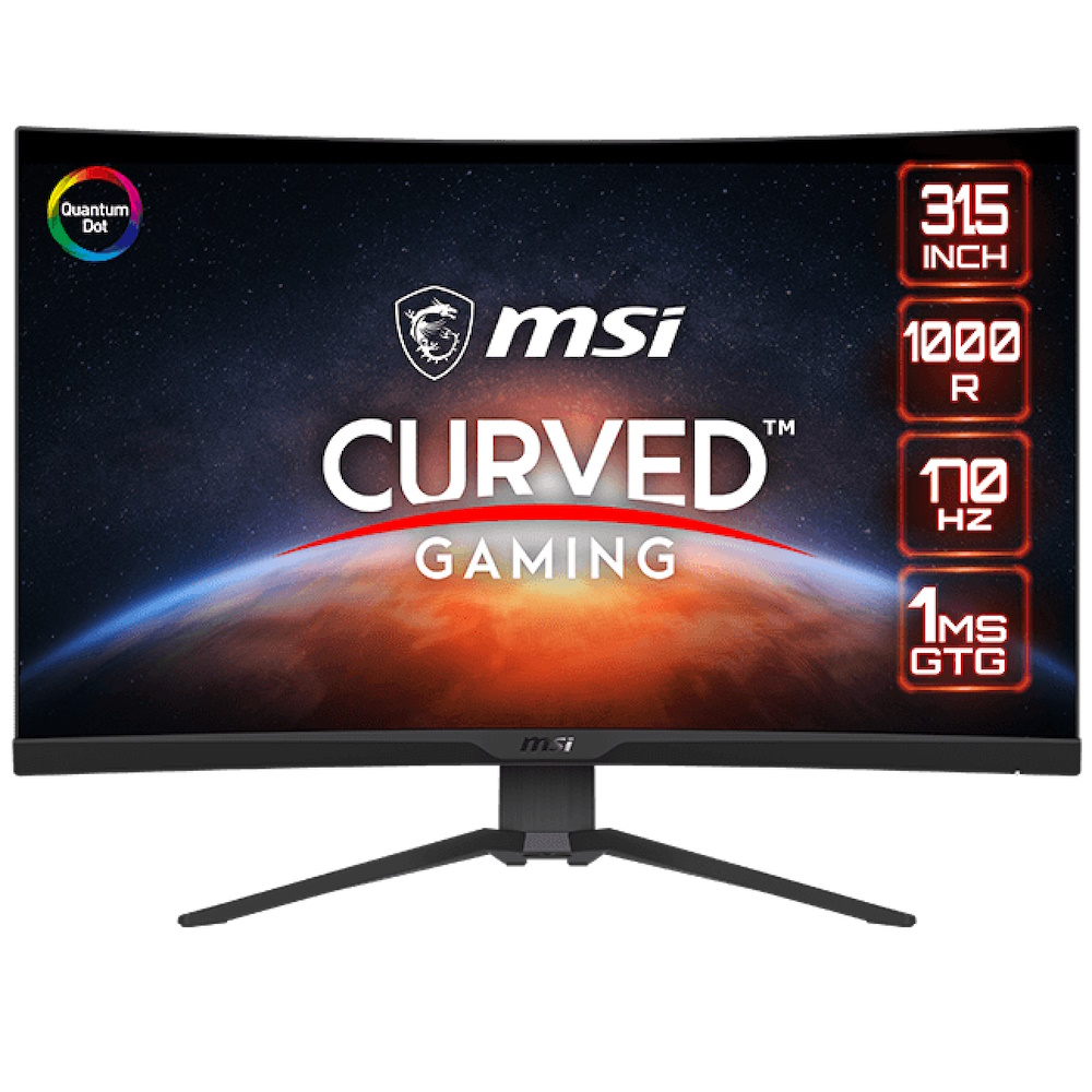 MSI MAG 325CQRFDE-QD 31,2 QD-VA 2560 x 1440 (2K) HDMI DisplayPort USB-C 170Hz