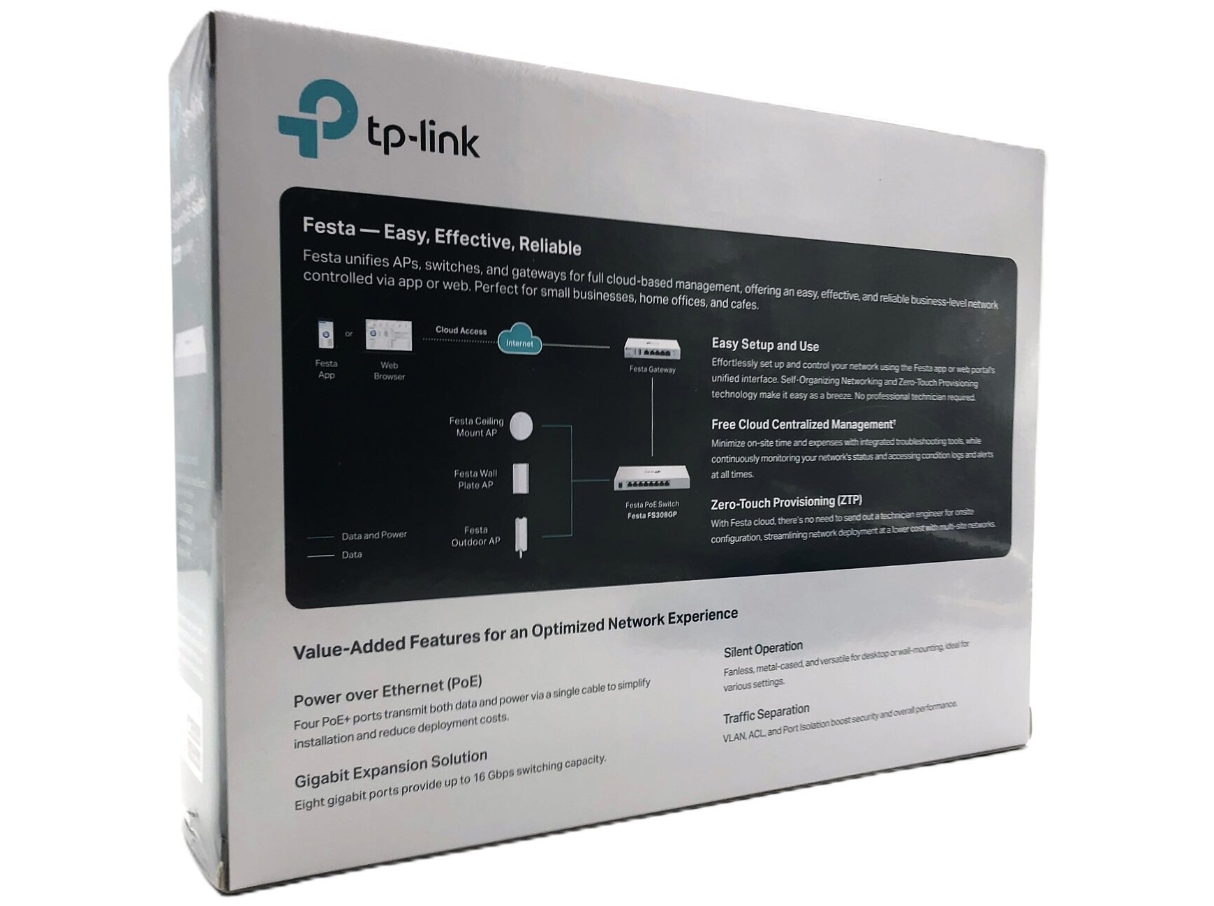 TP-Link Festa FS308GP V1 Switch 8-porte Gigabit Ethernet PoE+