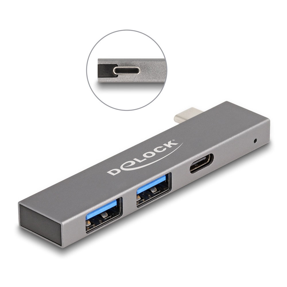 DeLock Slim USB-C 3-Port Hub 5Gbps