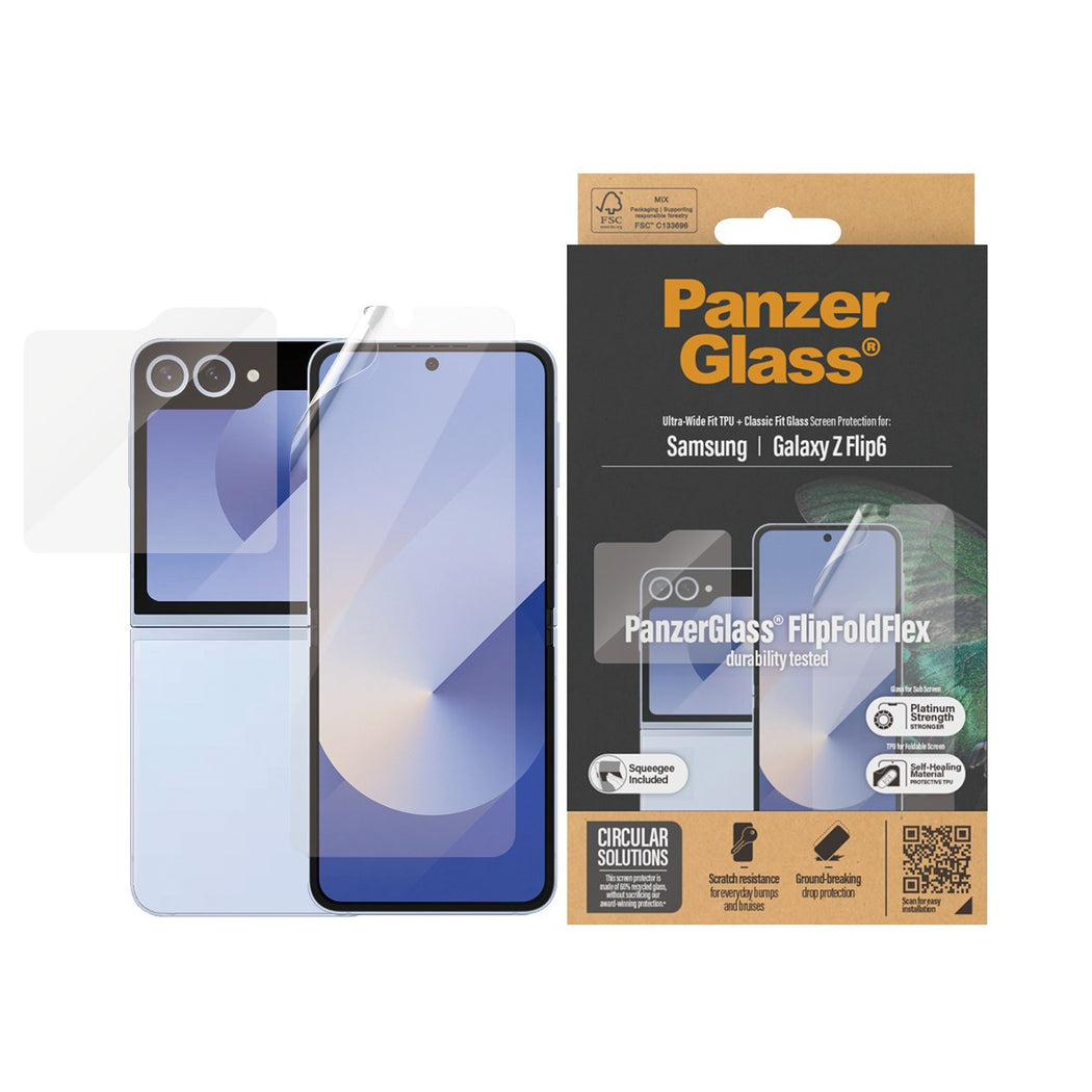 PanzerGlass Flipfoldflex Skærmbeskyttelse Samsung Galaxy Z Flip6 Glass & Film