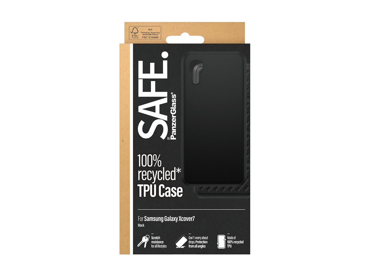 PanzerGlass SAFE. by TPU Case Black Samsung Galaxy Xcover7 Beskyttelsescover Sort Samsung Galaxy XCover7