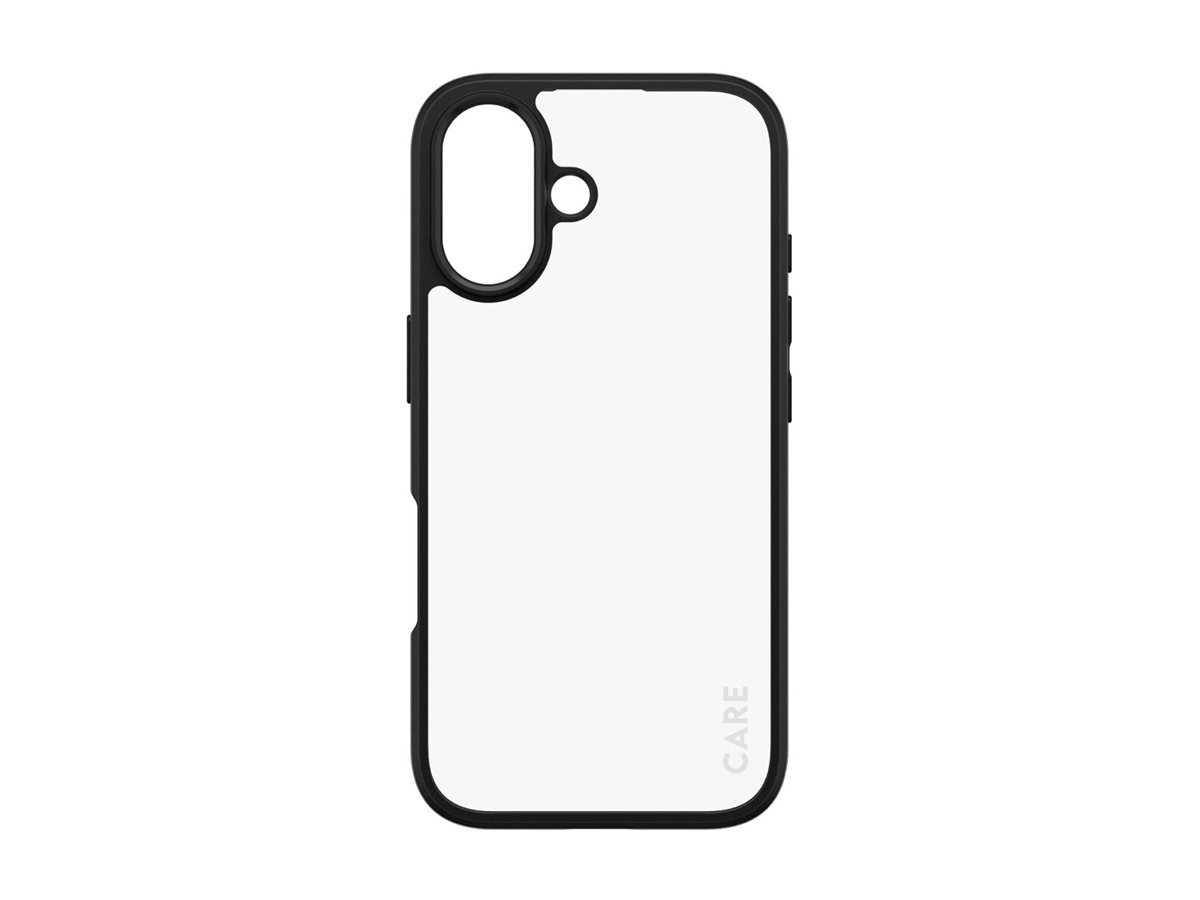 PanzerGlass CARE by Flagship Case Transparent Urban Combat w. Black Frame iPhone 16 Beskyttelsescover Transparent Apple iPhone 16