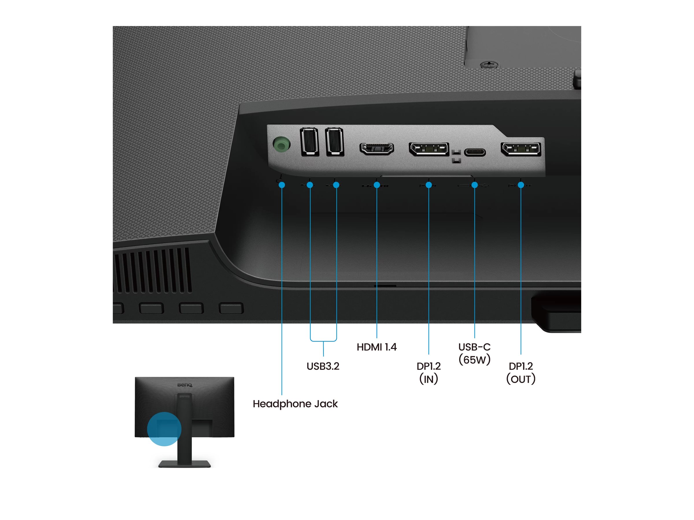 BenQ 27 1920 x 1080 (Full HD) HDMI DisplayPort USB-C 100Hz Pivot Skærm