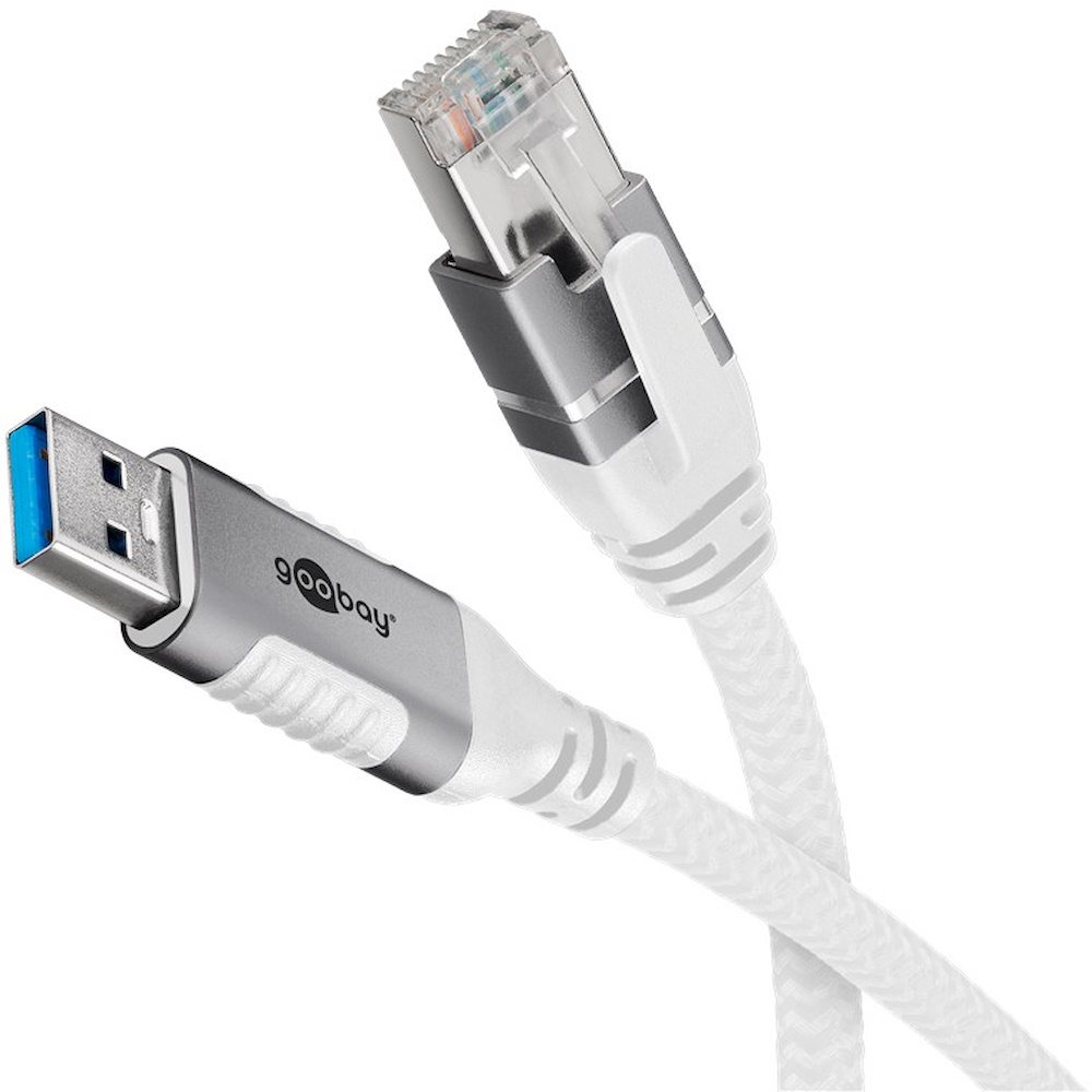Goobay USB 3.0 til RJ45 netværksadapter 15 m CAT6 1 Gbit/s Hvid