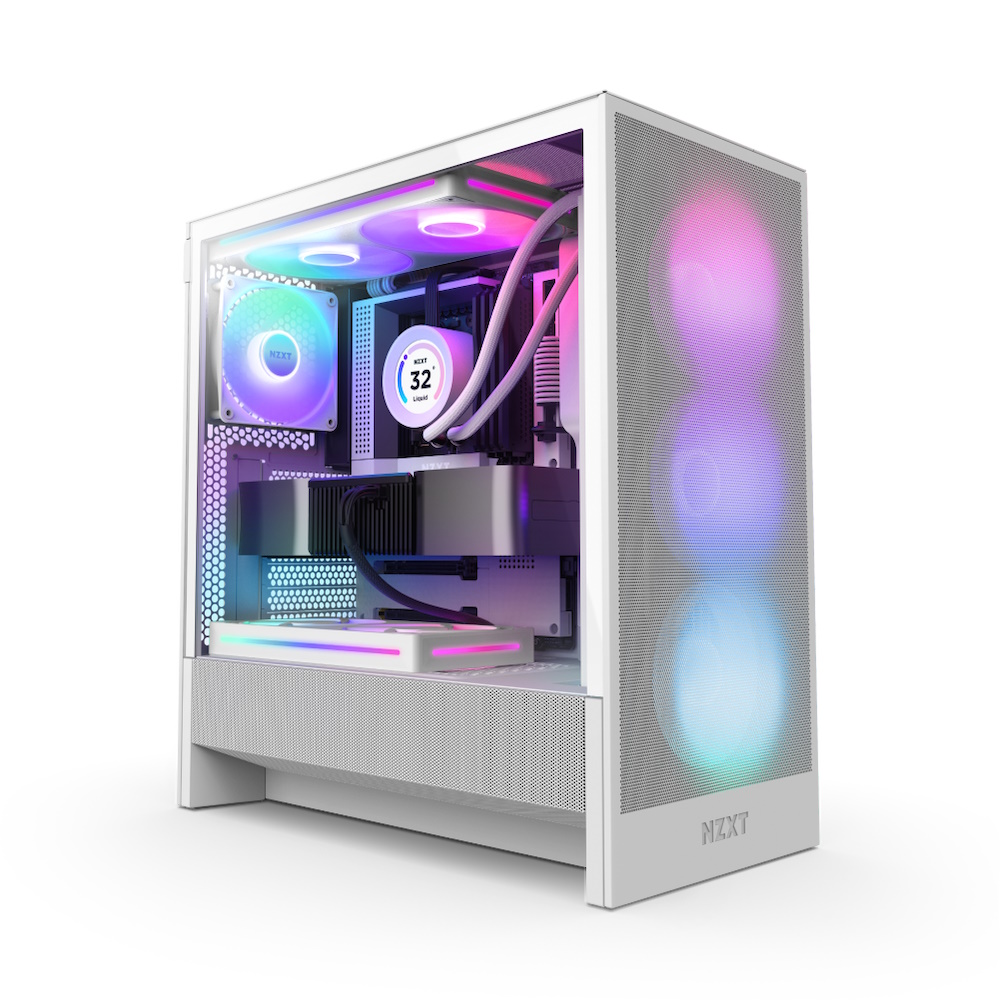 NZXT H5 Flow RGB (2024)* Mid Tower Case, White