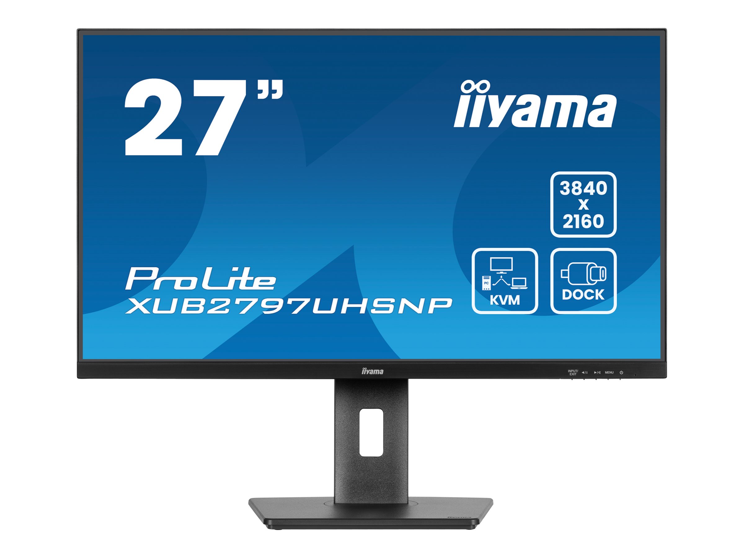 iiyama ProLite XUB2797UHSNP-B1 27 3840 x 2160 (4K) HDMI DisplayPort USB-C 60Hz Dockingskærm