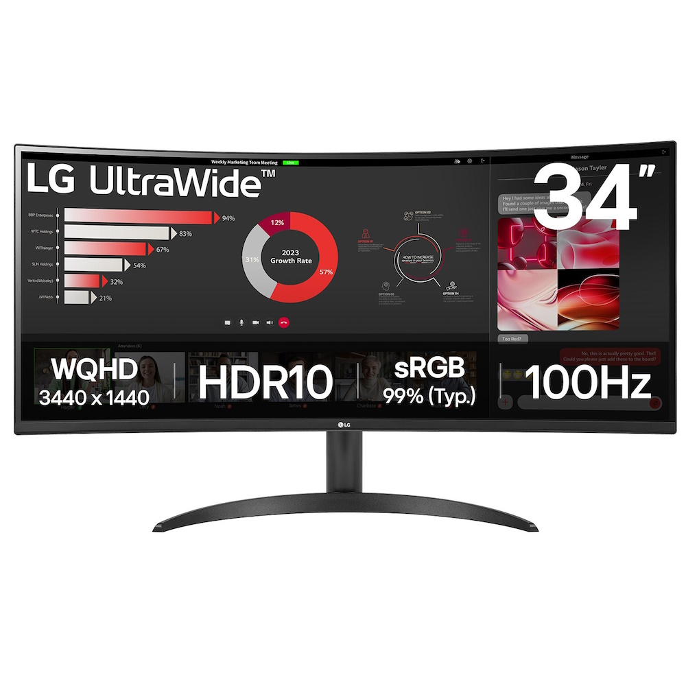 LG 34WR50QK-B 34 VA 3440 x 1440 (UltraWide) HDMI DisplayPort 100Hz
