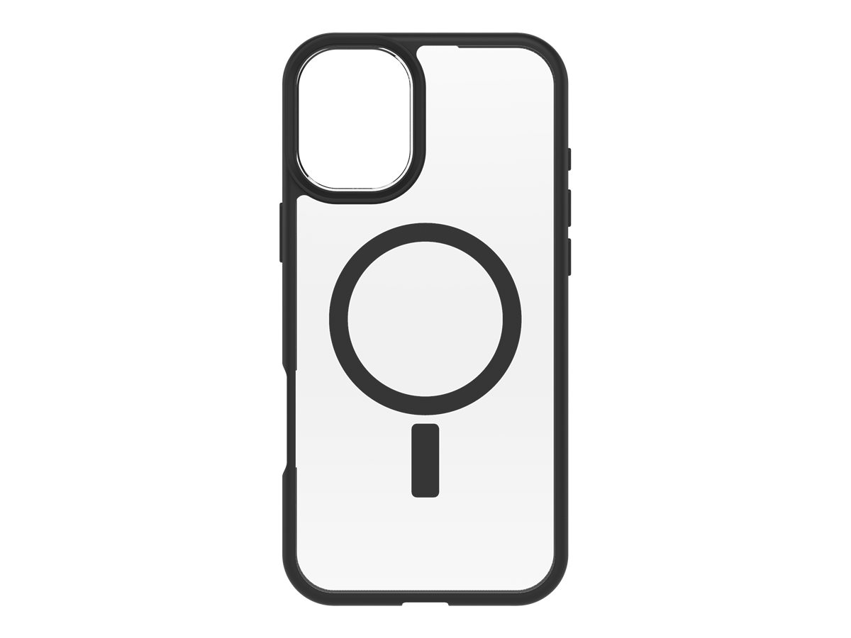 OtterBox React Series Beskyttelsescover Sort krystal (klar/sort) Apple iPhone 16 Plus