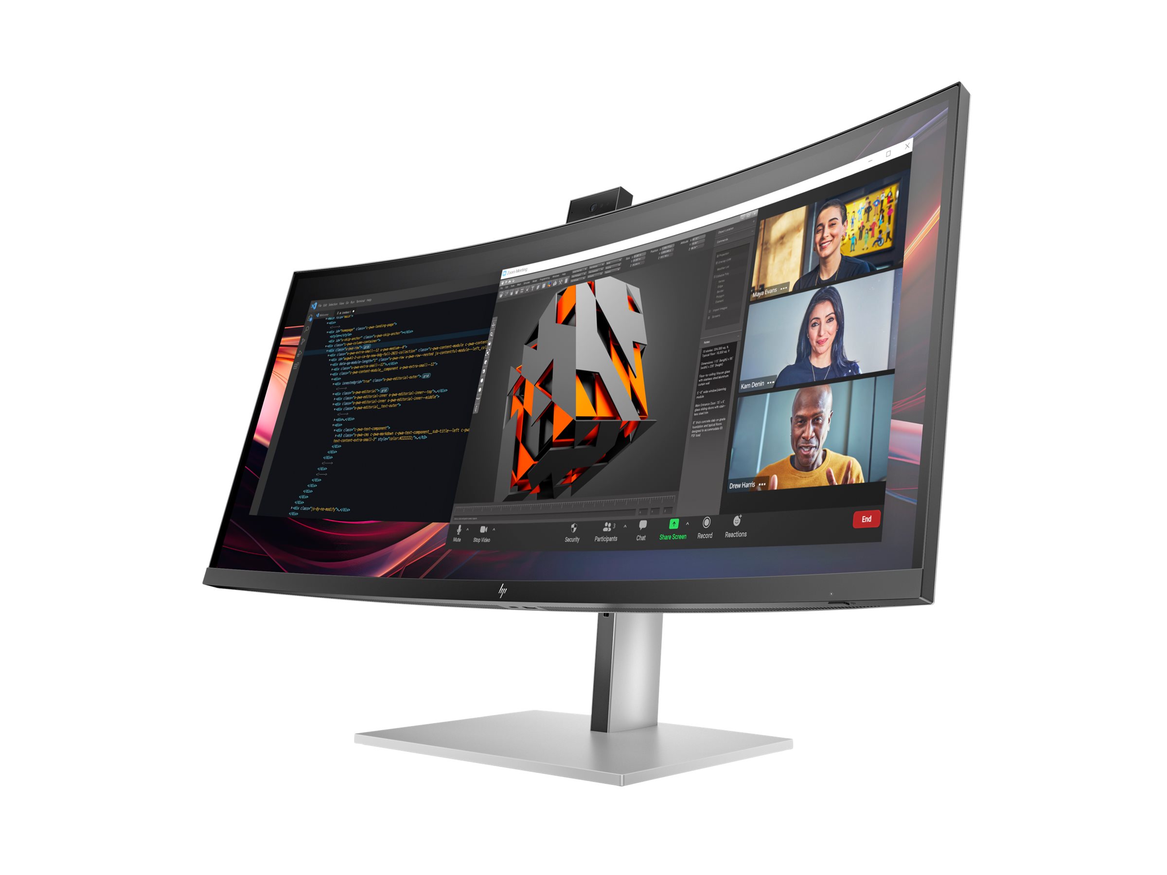 HP 734pm 34 IPS Black 3440 x 1440 (UltraWide) Thunderbolt 4 HDMI DisplayPort USB-C 120Hz
