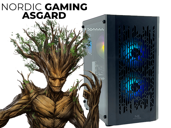Nordic Gaming Asgard Yggdrasil V4 Gaming PC | Ryzen 5 16GB RTX 3050 1TB