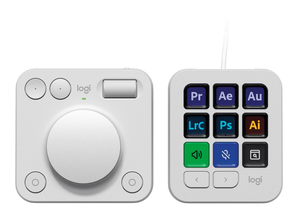 Logitech Master Series MX Creative Console Tastatur og drejeskive sæt RGB Kablet