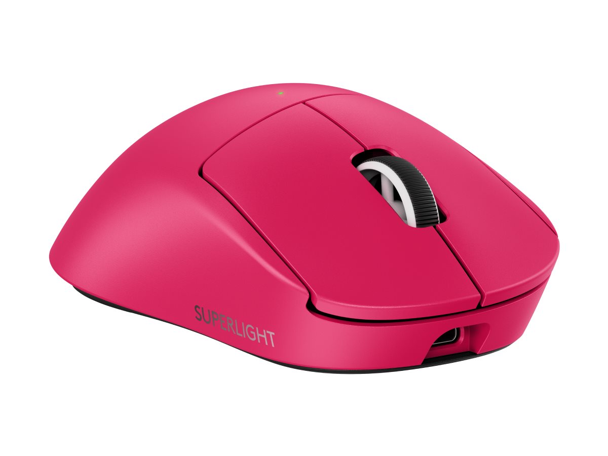 Logitech G PRO X SUPERLIGHT 2 DEX Optisk Trådløs Kablet Pink