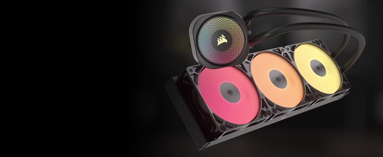 CORSAIR Nautilus 240 RS ARGB kølesystem 1-pack Sort 120 mm