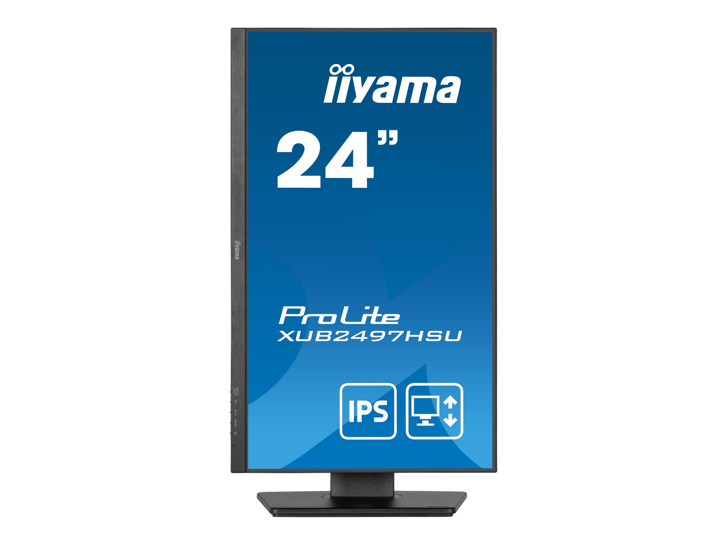 iiyama ProLite XUB2497HSU-B2 24 1920 x 1080 (Full HD) HDMI DisplayPort 100Hz Pivot Skærm