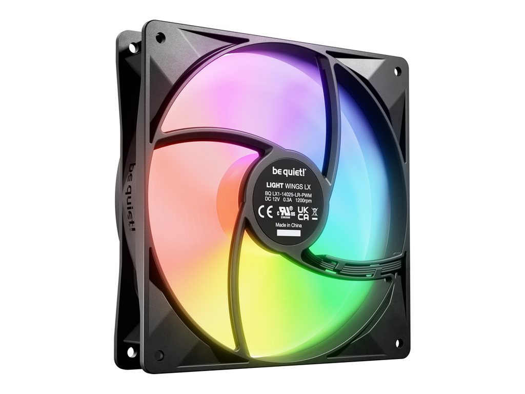 be quiet! Light Wings LX Fan 3-pack Sort 140 mm
