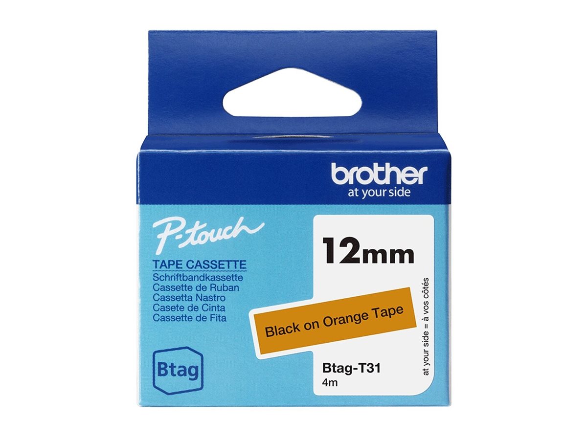 Brother BTAG-T31 Mærkattape Rulle (1,2 cm x 4 m) 1kassette(r)