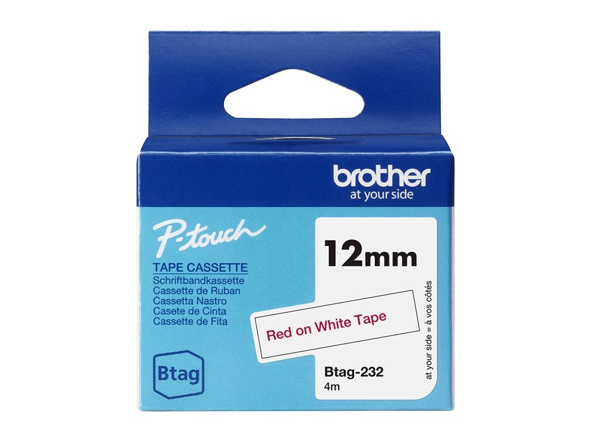 Brother BTAG-232 Mærkattape Rulle (1,2 cm x 4 m) 1kassette(r)