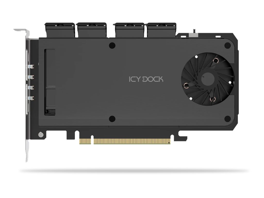 ICY DOCK ExpressSlot Slide Lagringspakning PCIe 4.0 x4 PCIe 4.0 x16 (NVMe)