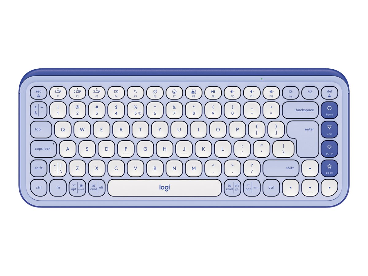 Logitech POP Icon Keys Tastatur Saks Trådløs US International